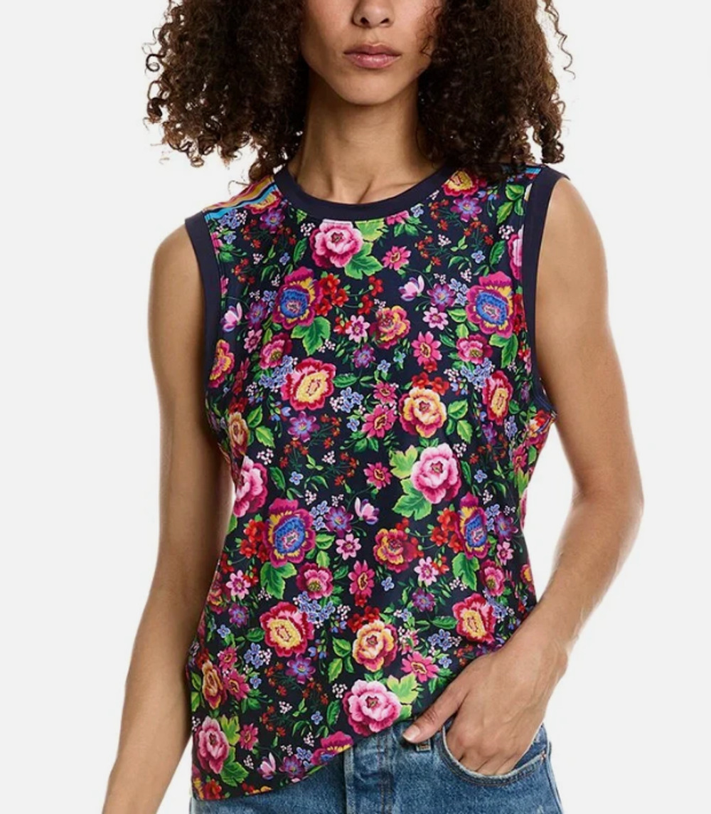 Johnny Was Active Cantero Floral Tank Top Women’s Size Small
